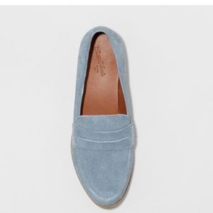 Blue Suede Loafers Size 10
